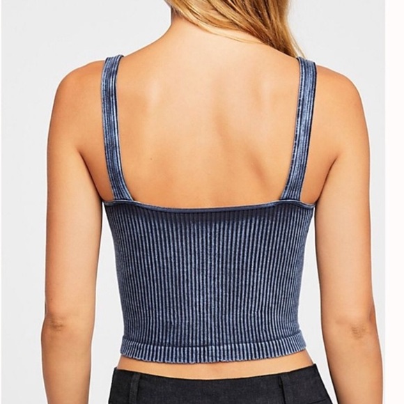 NWOT Free People Seamless Washed Tank Top - Picture 2 of 6